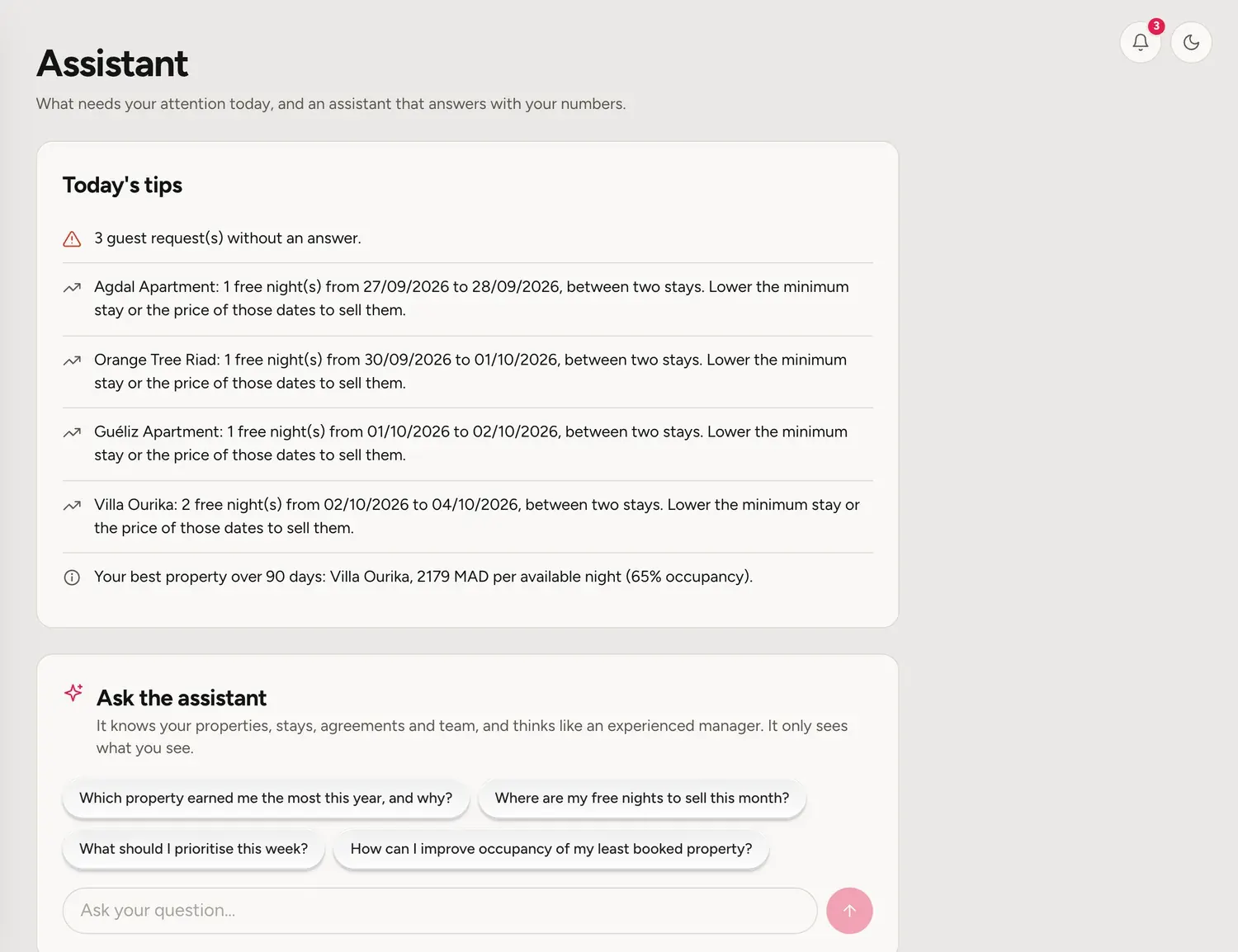 Management app for holiday rental agencies: bnb app asistente