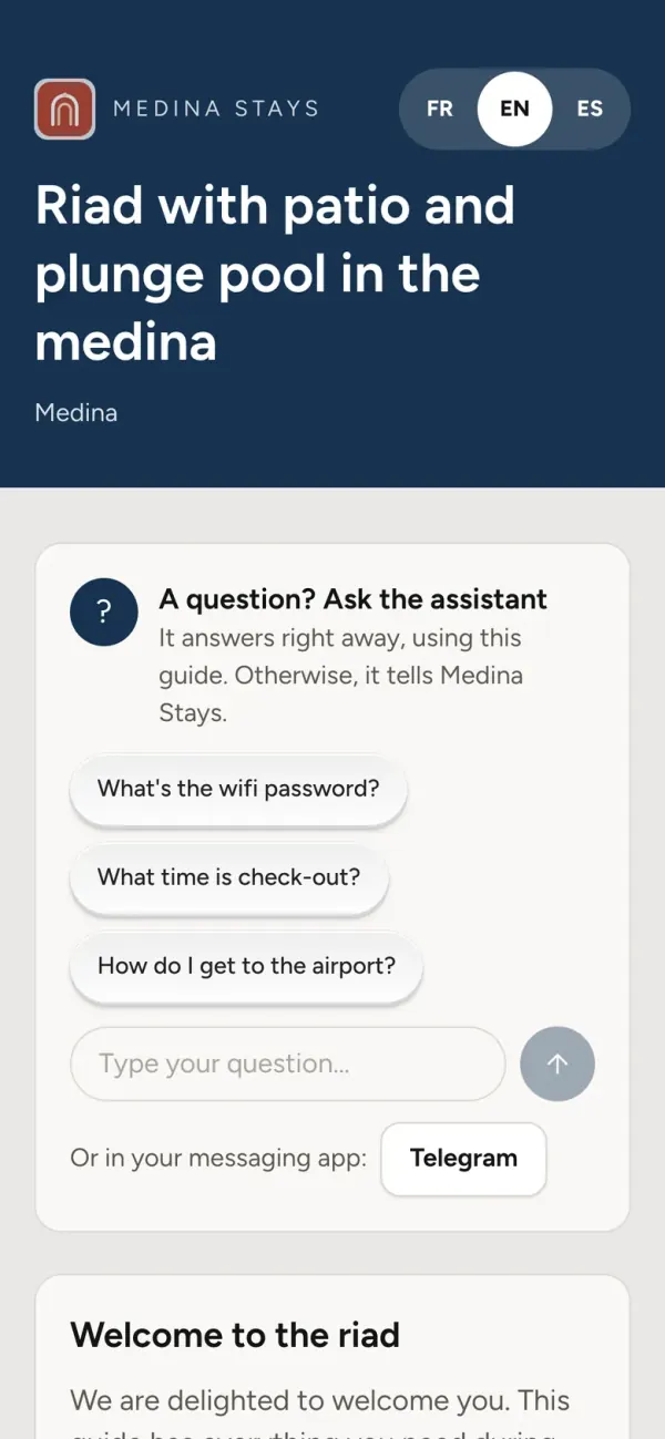 Management app for holiday rental agencies: bnb app guia movil