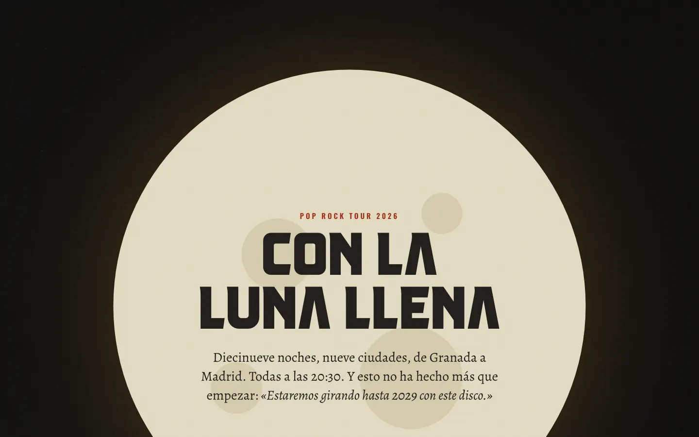 Rediseño de la web oficial de Melendi: melendi rediseno gira